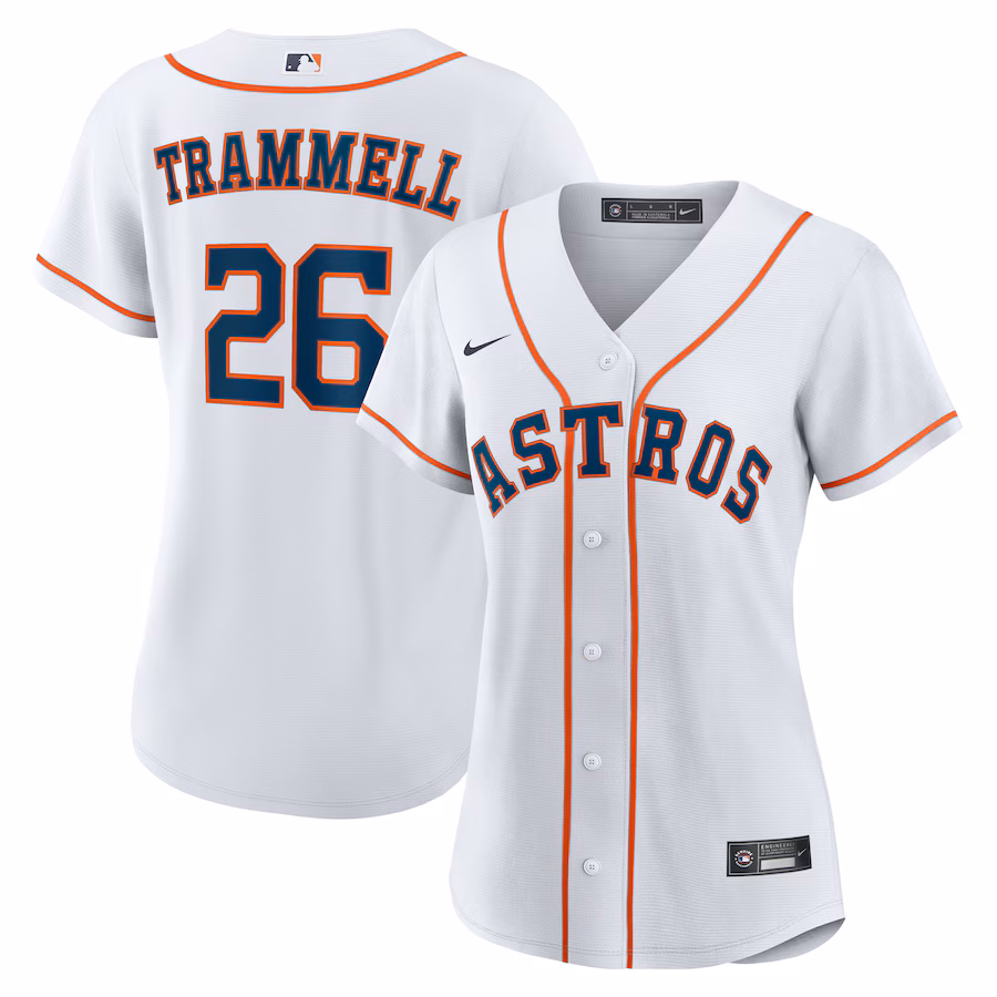 Women's Houston Astros Taylor Trammell Nike White Home Replica Jersey