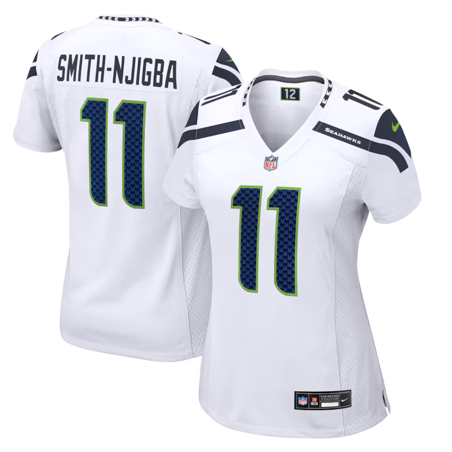 Women's Seattle Seahawks Jaxon Smith-Njigba Nike White Game Jersey