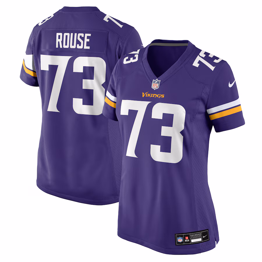 Women's Minnesota Vikings Walter Rouse Nike Purple Team Game Jersey