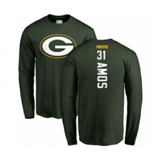 Football Green Bay Packers #31 Adrian Amos Green Backer Long Sleeve T-Shirt