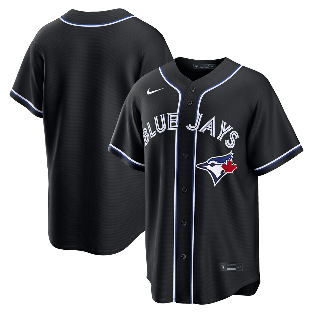 Men's Toronto Blue Jays Nike Fashion Replica Black Out Jersey