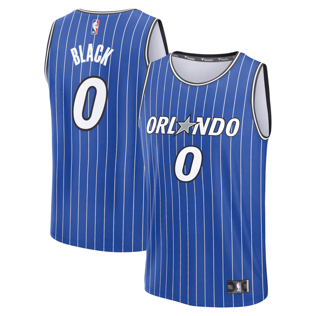 Men's Orlando Magic Anthony Black Fanatics Royal Fast Break Replica Jersey - Icon Edition