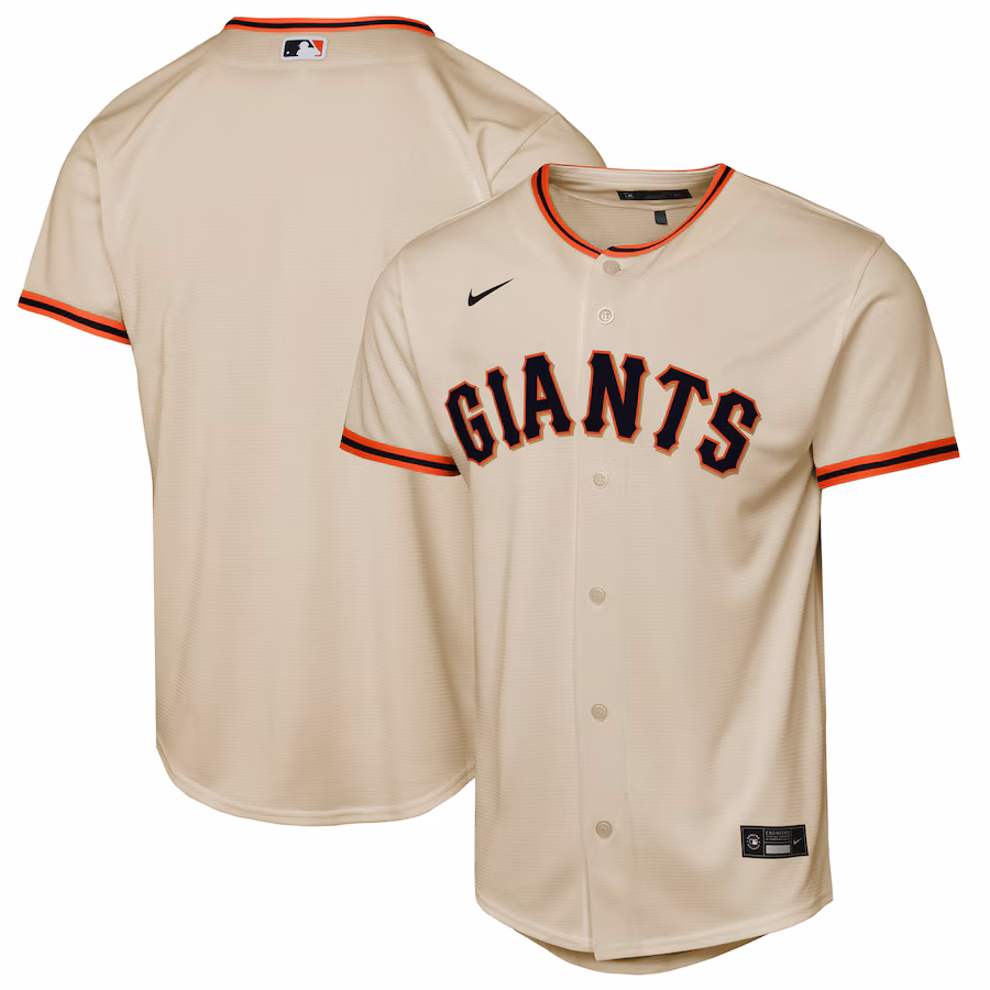 Youth San Francisco Giants Nike Cream Home Replica Jersey
