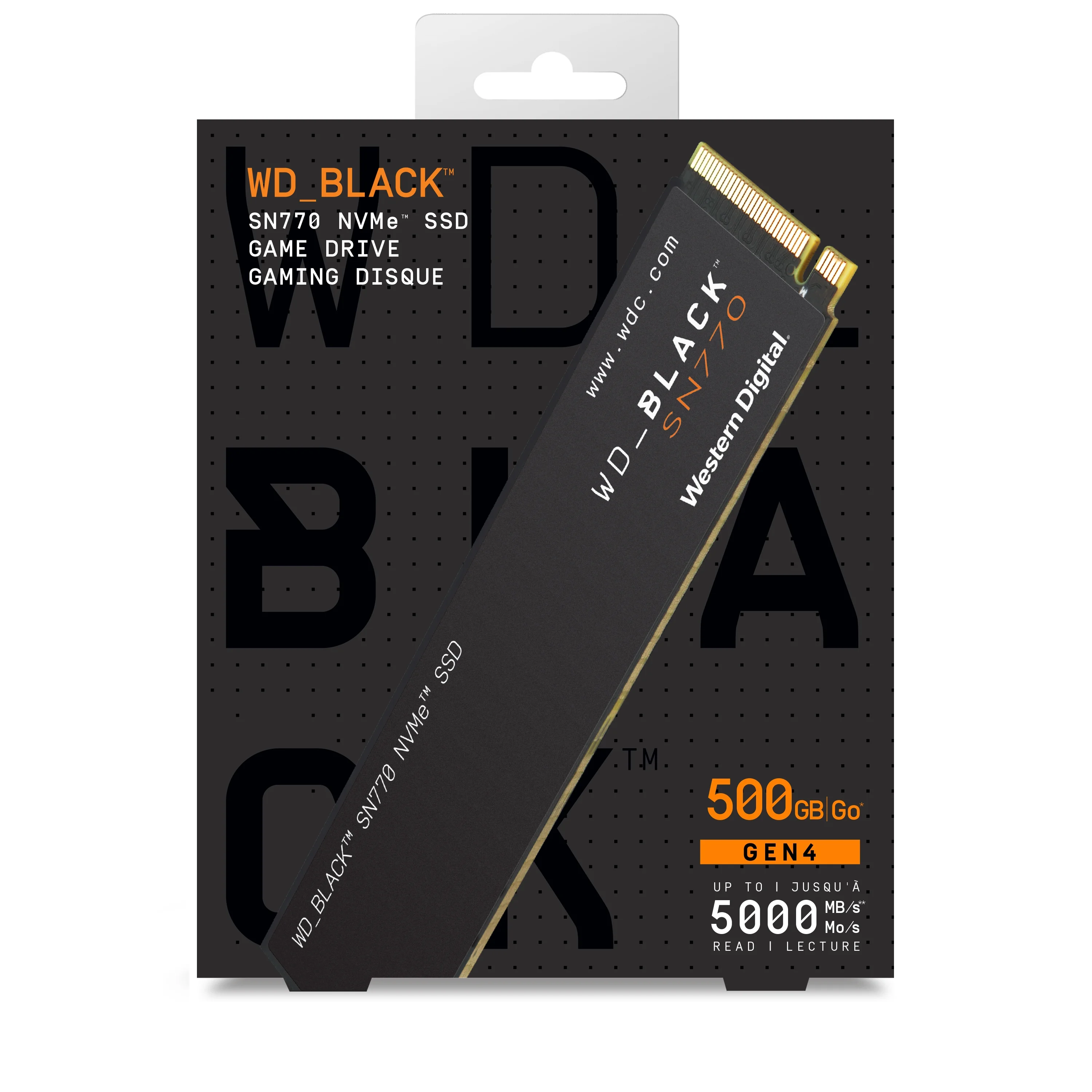 WD Black 1TB SN770 NVMe Internal Gaming SSD Solid State Drive - PCIe Gen4 , M.2 2280, up to 5,150 MB/s - WDBBDL0010BNC- WRWM