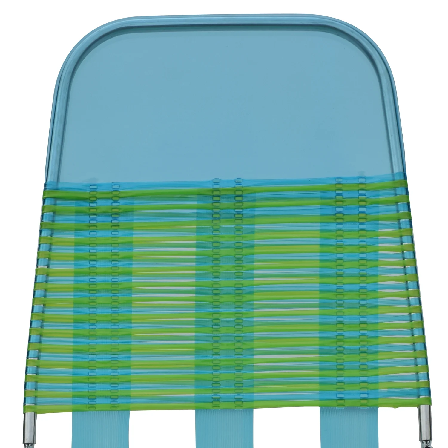 Mainstays Folding Beach Jelly Lounge, Blue & Lime Green - Curated Treasures Market