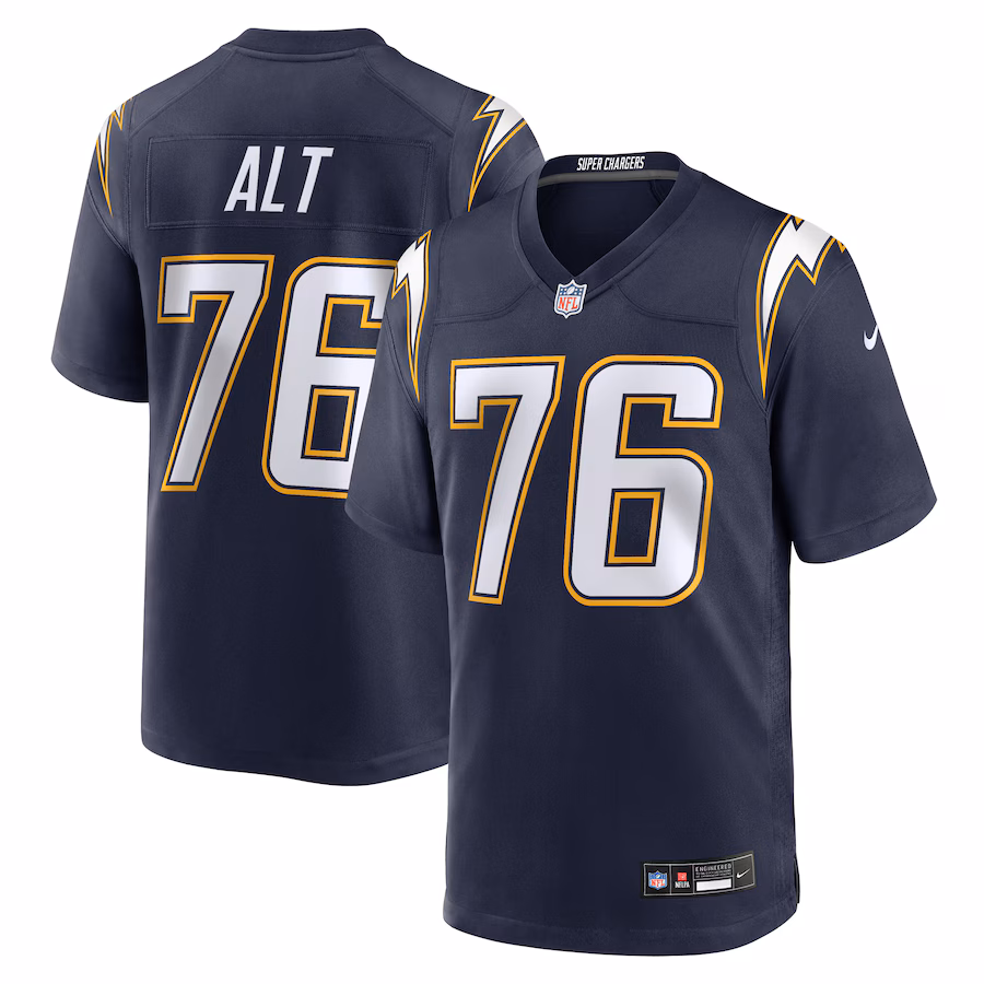 Men's Los Angeles Chargers Joe Alt Nike Navy Alternate Super Chargers Game Player Jersey