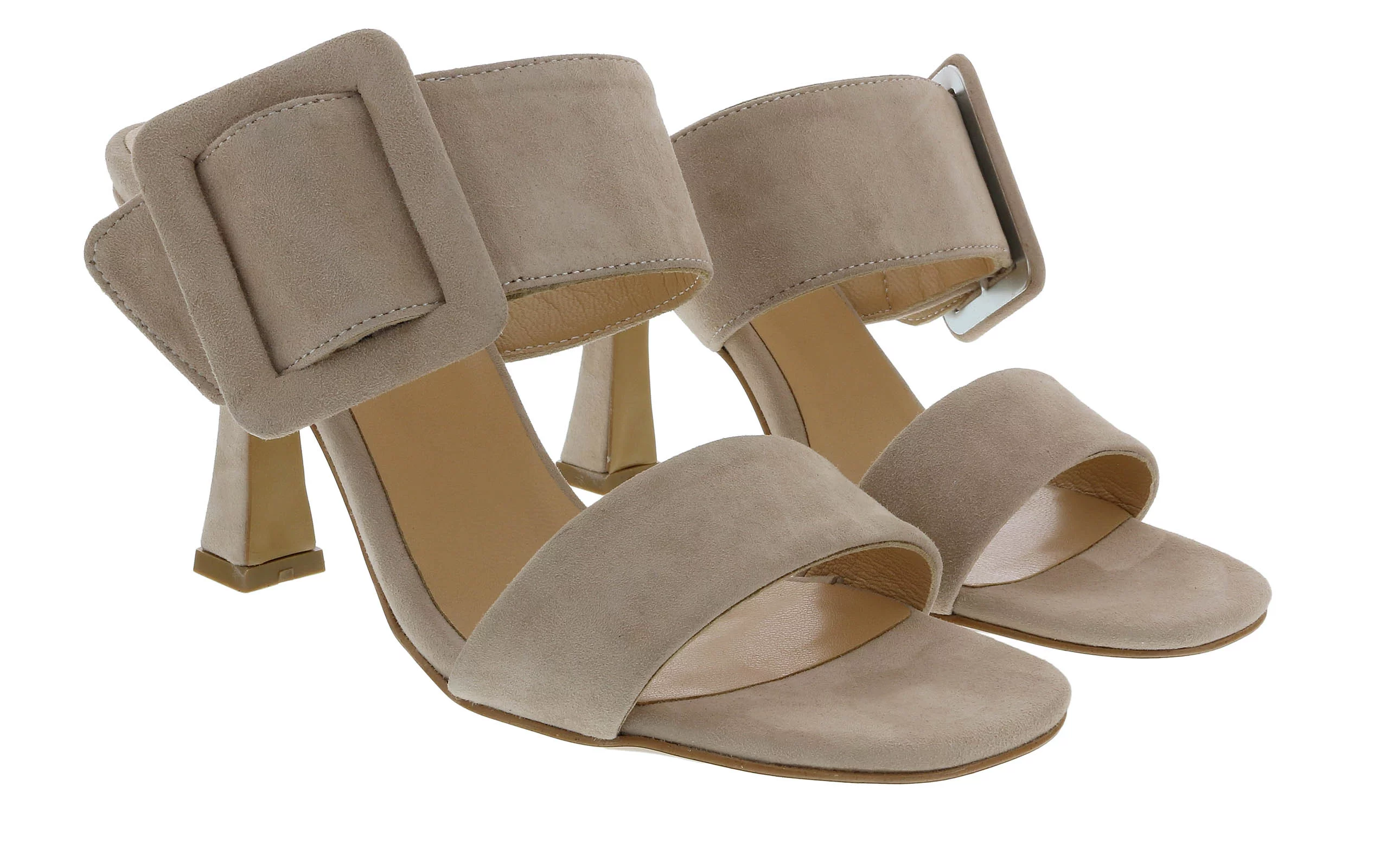 Ventutto Latte Wide Buckle High Heel Slide-7 for womens - Curated Treasures Market