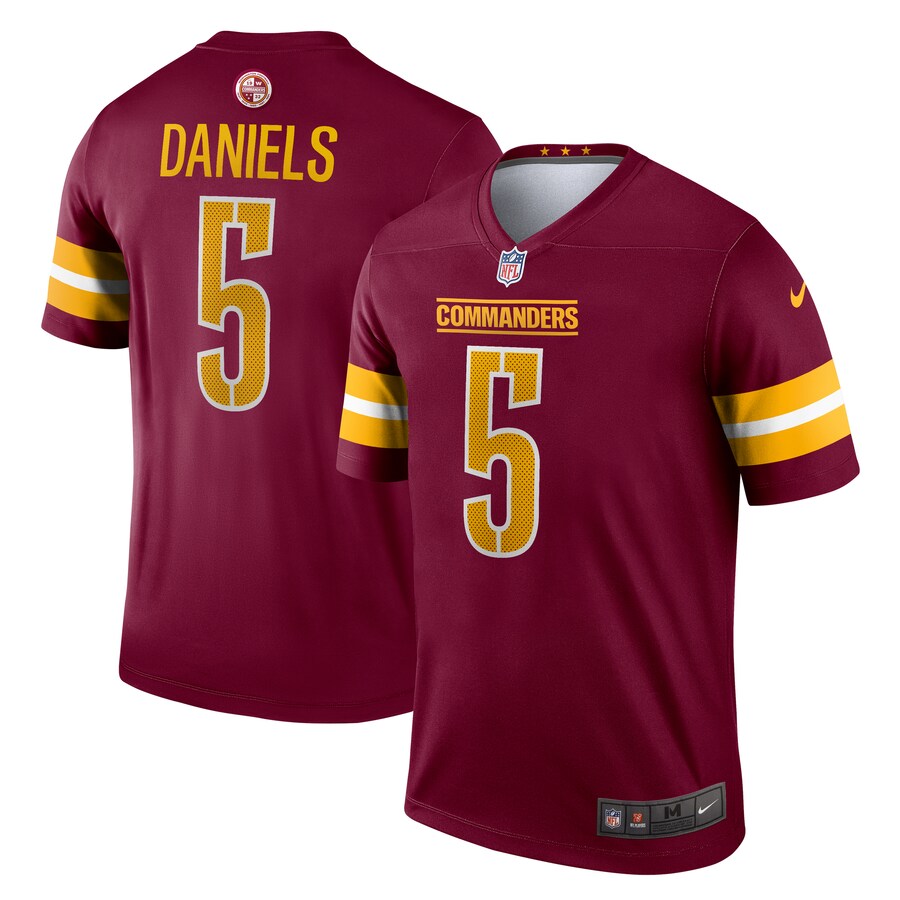 Men's Washington Commanders Jayden Daniels Nike Burgundy Team Legend Jersey
