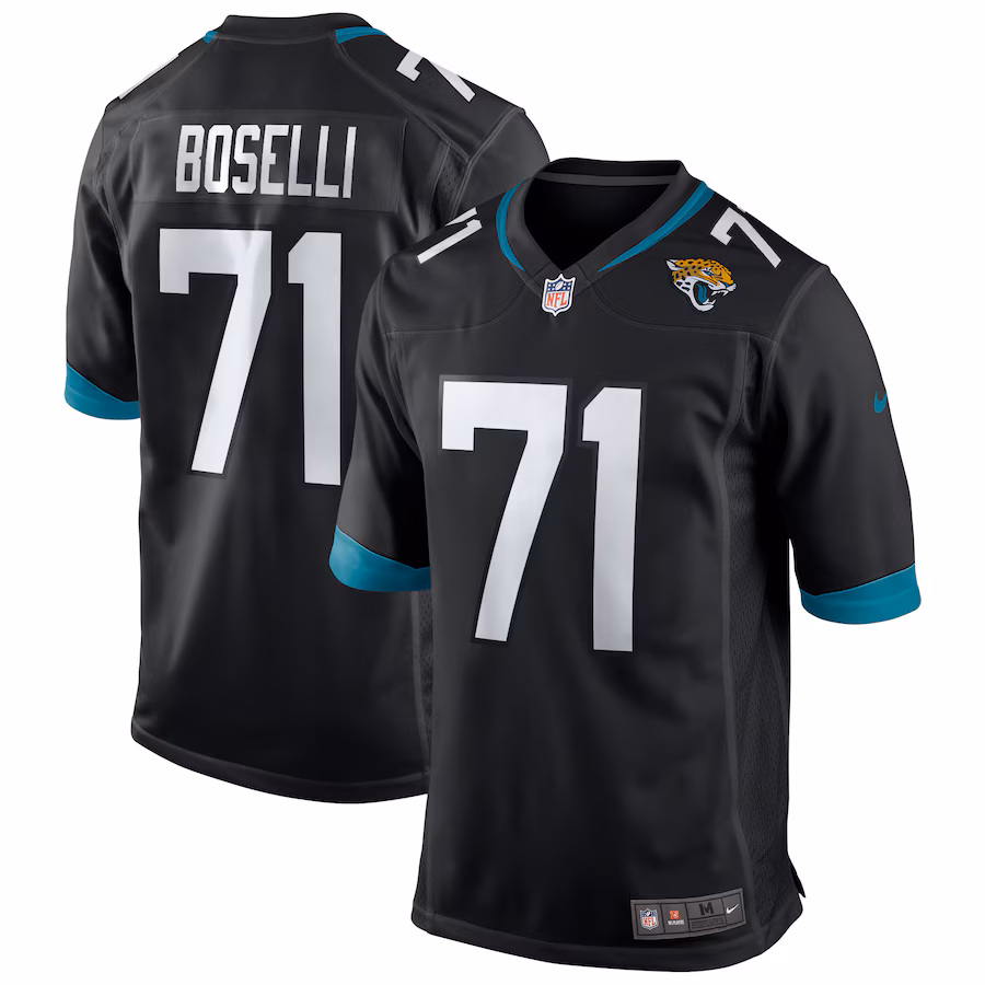 Men's Jacksonville Jaguars Tony Boselli Nike Black Retired Player Alternate Game Jersey