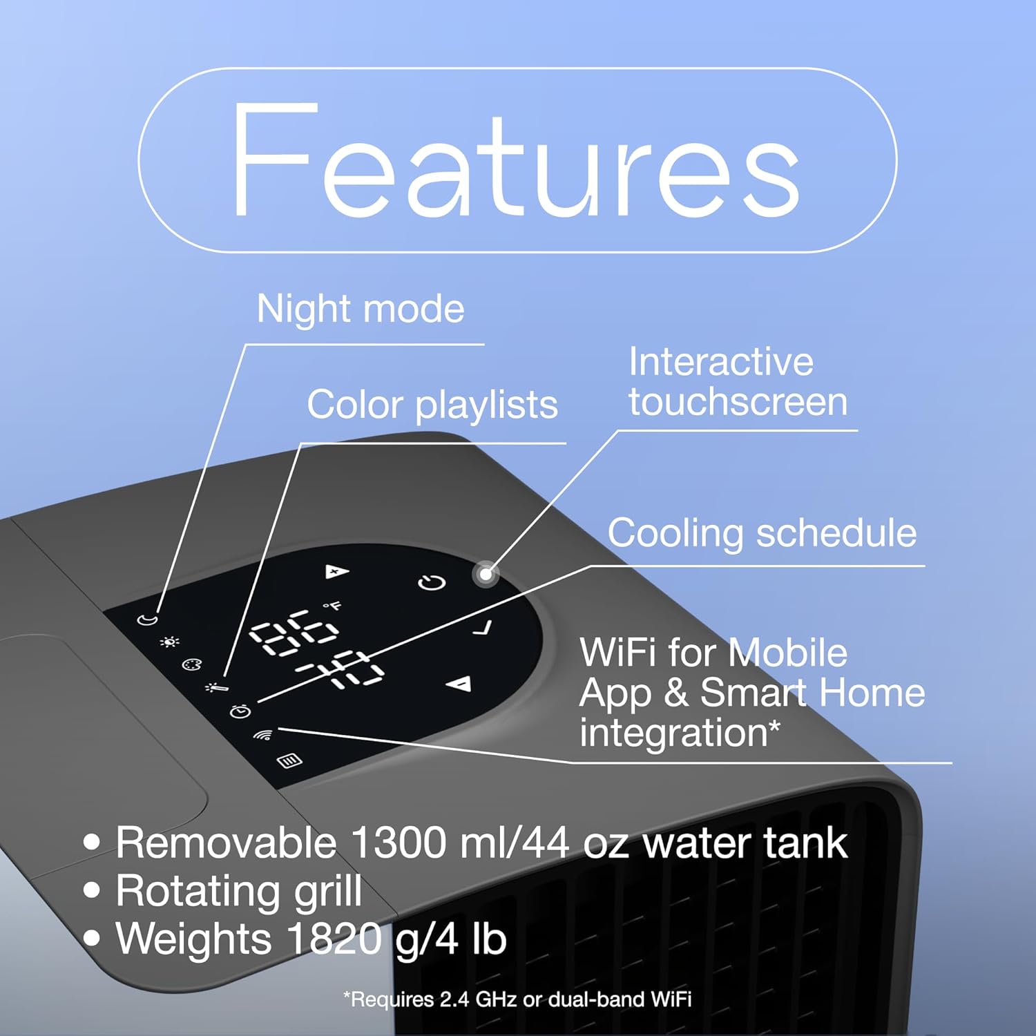 Evapolar evaSMART Personal Evaporative Air Cooler (White) and evaBANK Power Bank