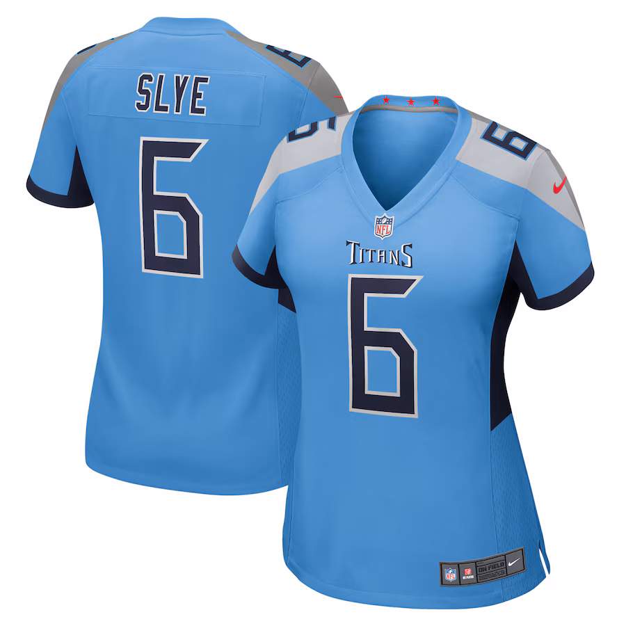 Women's Tennessee Titans Joey Slye Nike Light Blue Team Game Jersey