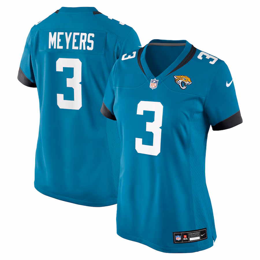 Women's Jacksonville Jaguars Jakobi Meyers Nike Teal Team Game Jersey