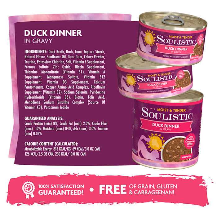 Soulistic Moist & Tender Dinner in Gravy Wet Cat Food