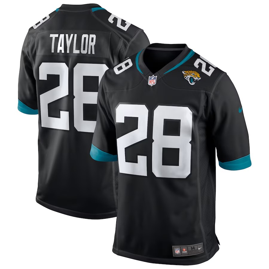 Men's Jacksonville Jaguars Fred Taylor Nike Black Retired Player Alternate Game Jersey