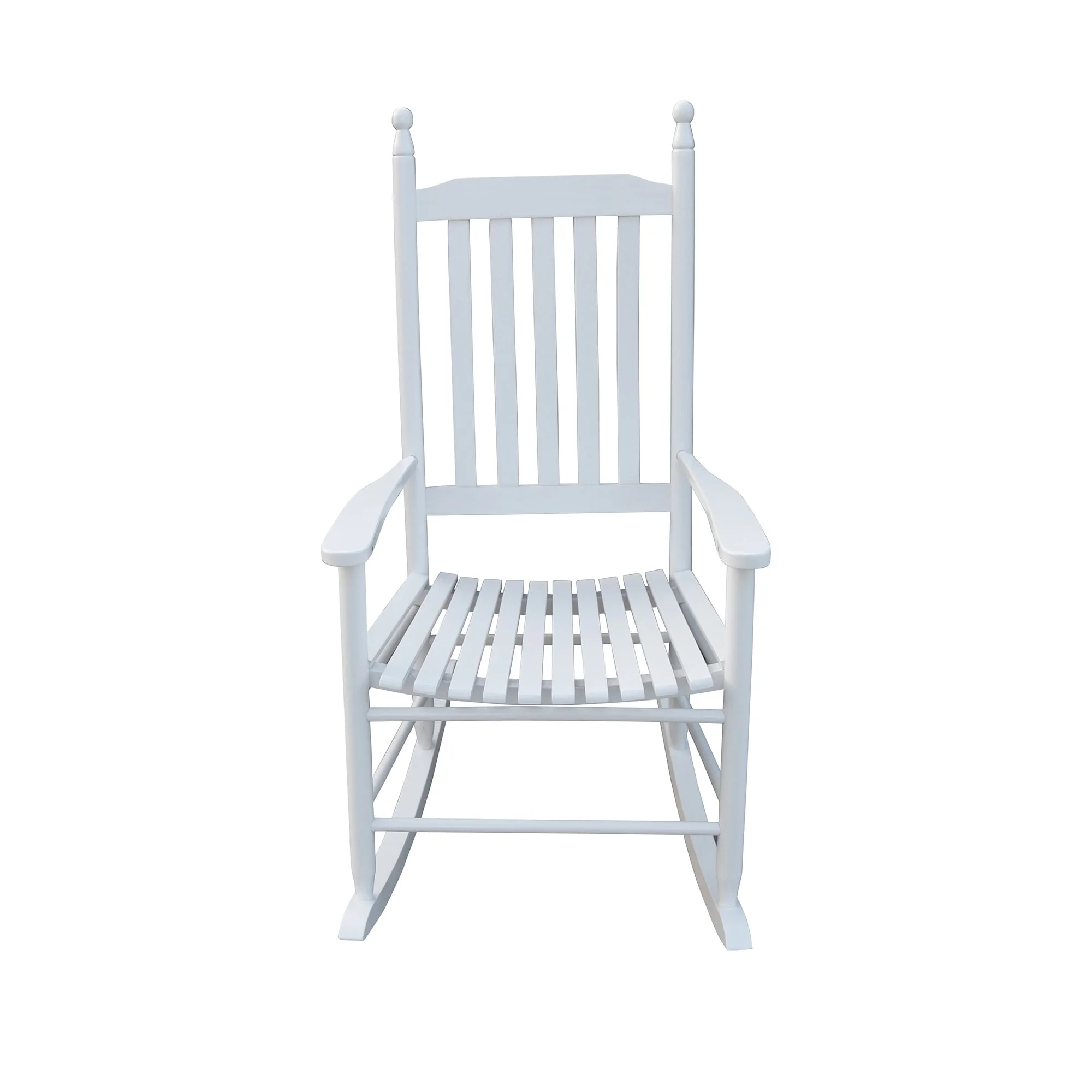Nestfair Wooden Porch Rocker Chair White - Curated Treasures Market