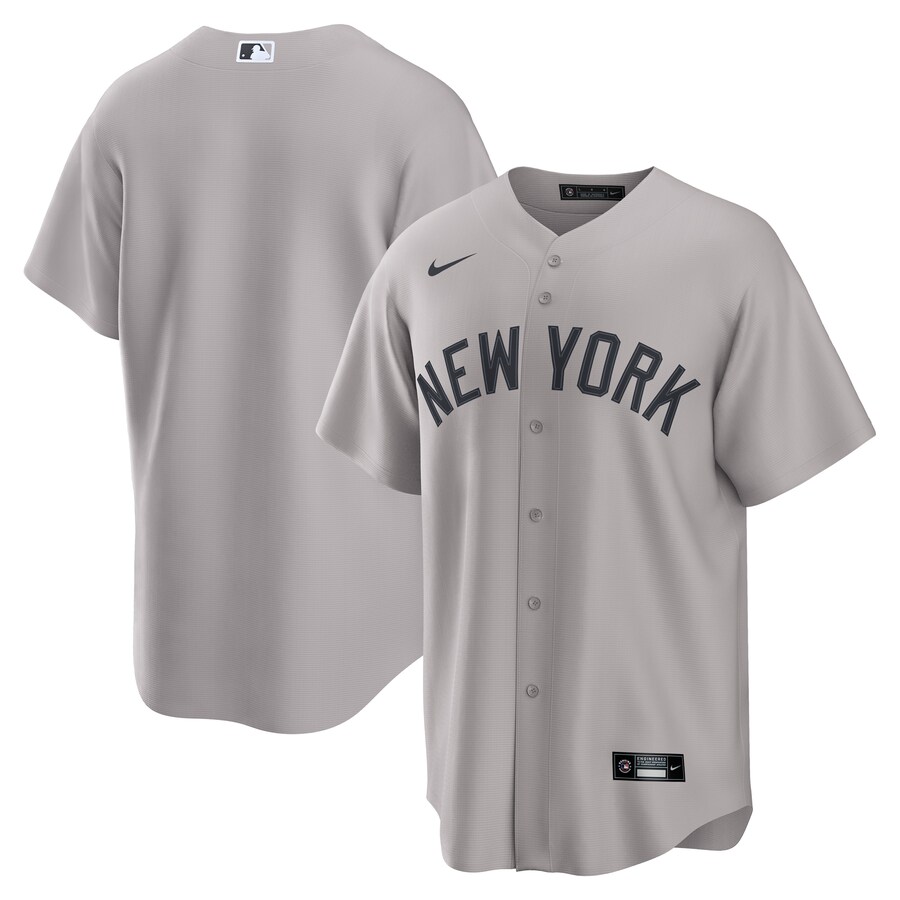 Men's New York Yankees Nike Gray Away Replica Jersey