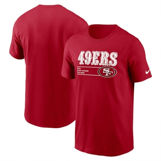 Men's San Francisco 49ers Scarlet Division Essential T Shirt