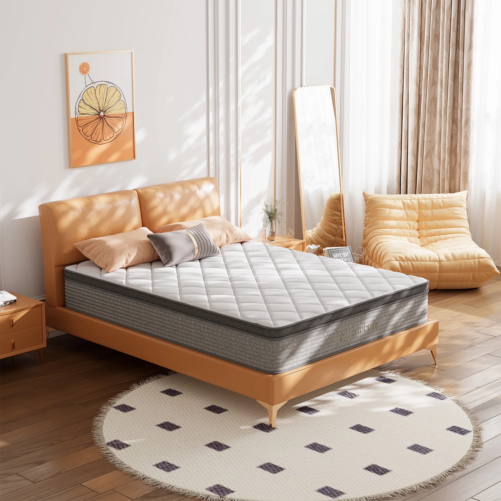 Mubulily Full Mattress, 10 inch Gel Memory Foam Hybrid Mattress in a Box, CertiPUR-US