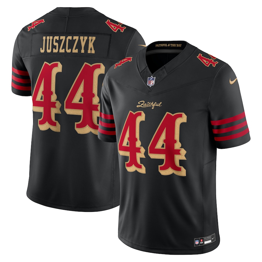 Men's San Francisco 49ers Kyle Juszczyk Nike Black 2025 Rivalries Collection Limited Jersey