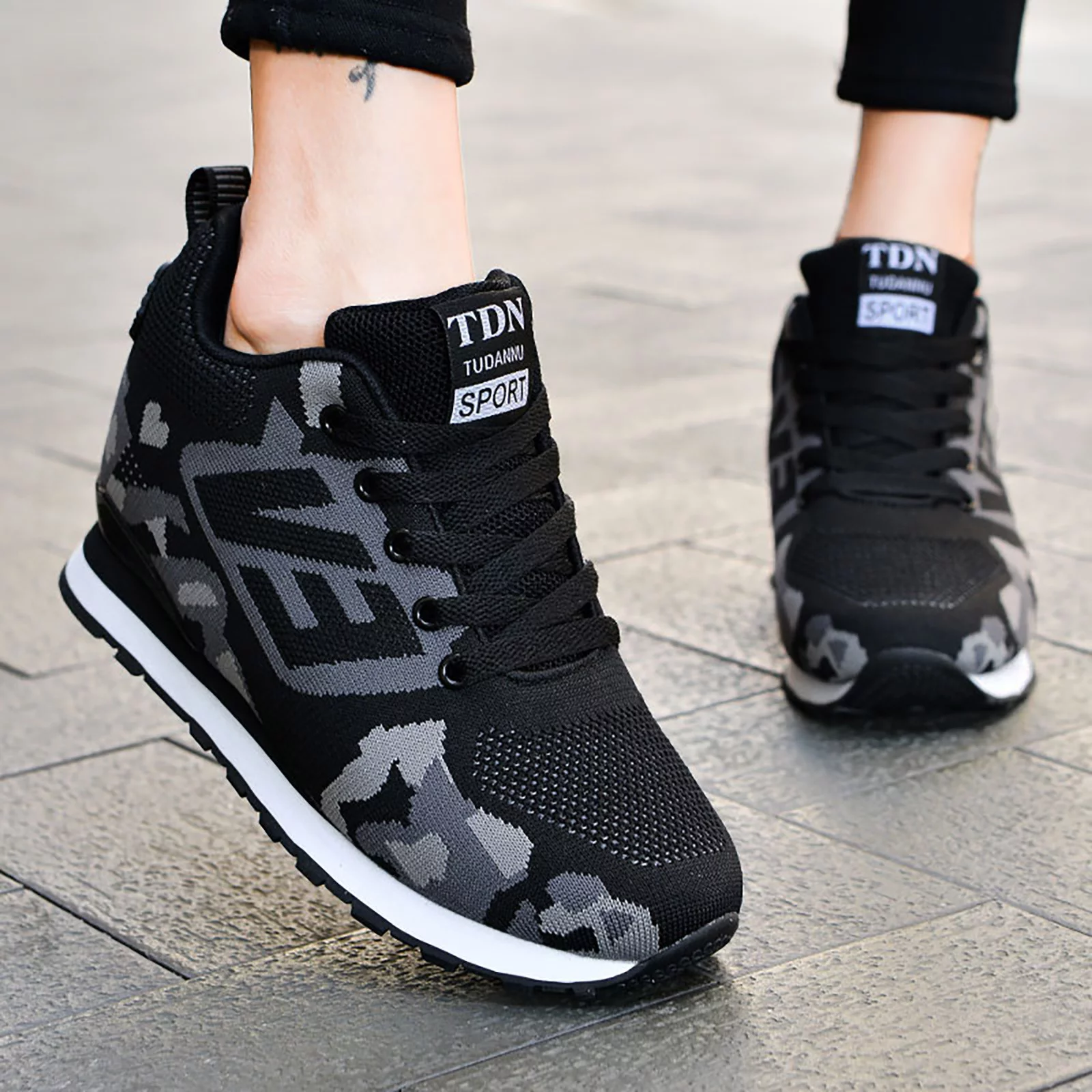 VBARHMQRT Female Barefoot Sneakers Women Men and Women Fashionable Versatile Casual Shoes Stylish Couple Thick Sole Elevated Women Sports Shoes Shoes Women No Laces Women Slip on Shoes - Curated Treasures Market