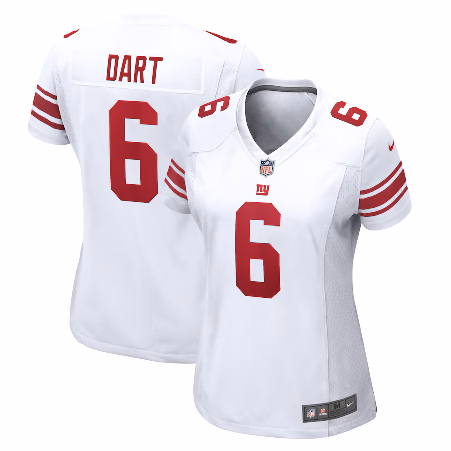 Women's New York Giants Jaxson Dart Nike White Game Jersey