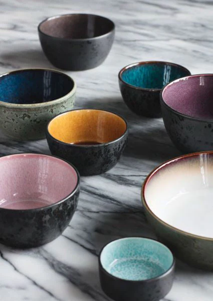 Bowl 10 cm Grey/Light Blue