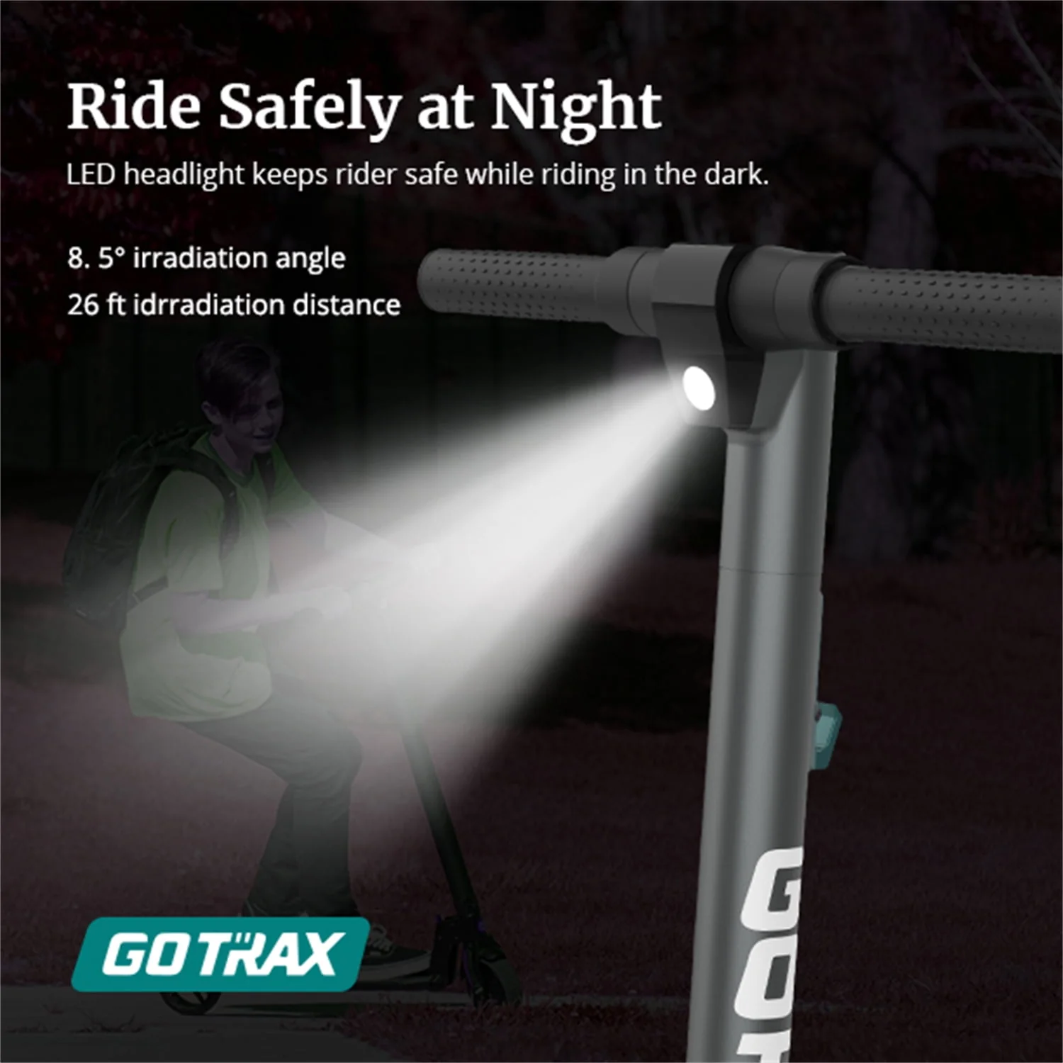 GOTRAX G2Plus Foldable Electric Scooter for Adult Teens Age of 8+ with 6 Tires, 200W 12mph, Gray