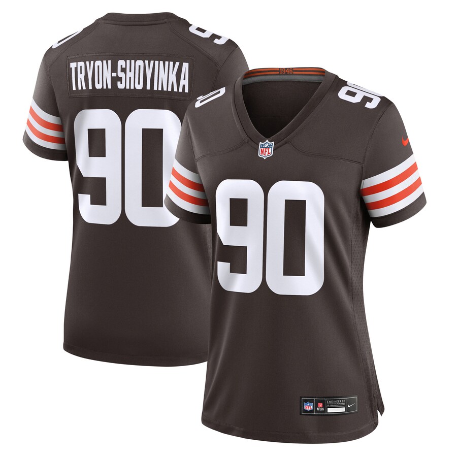 Women's Cleveland Browns Joe Tryon-Shoyinka Nike Brown Team Game Jersey