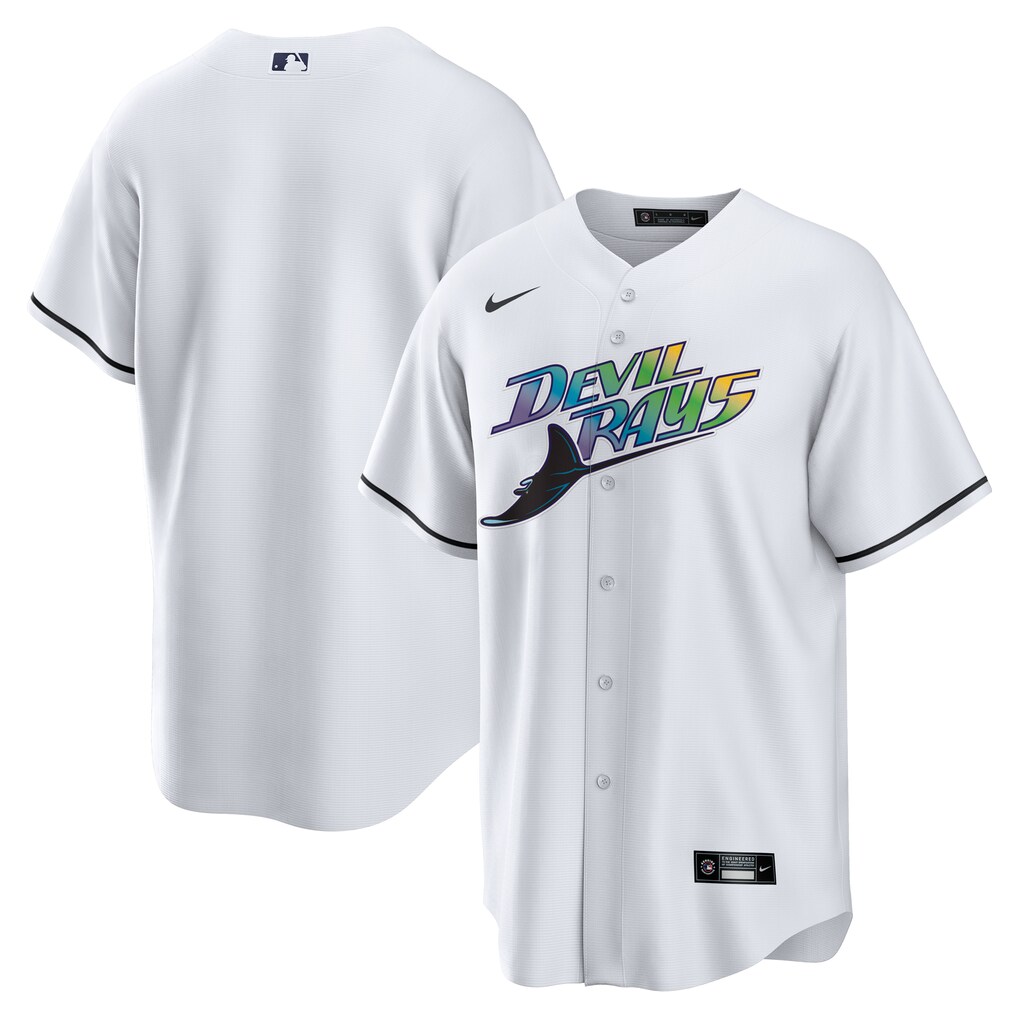 Men's  Tampa Bay Rays  Nike White Home Replica Team Jersey