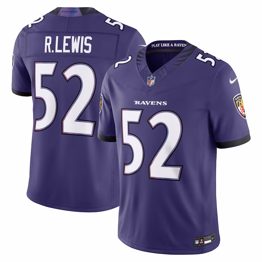 Men's Baltimore Ravens Ray Lewis Nike Purple Vapor F.U.S.E. Stitched Retired Limited Jersey