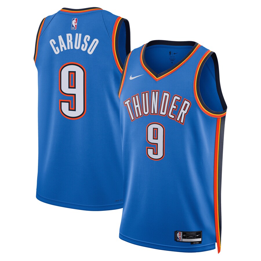 Unisex Oklahoma City Thunder Alex Caruso Nike Blue Swingman Jersey - Icon Edition