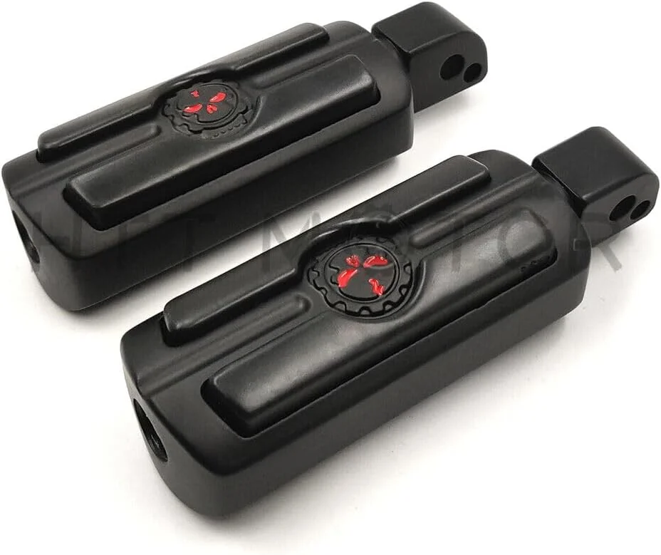 HTTMT - For Harley-Davidson Motorcycle Touring Male Peg Mount Pair Skull Foot Pegs Rest [P/N: MT216-051-CD-XIN] - Curated Treasures Market