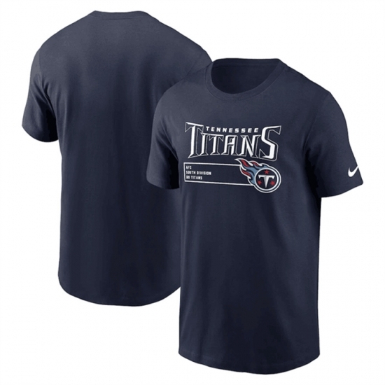 Men's Tennessee Titans Navy Division Essential T Shirt