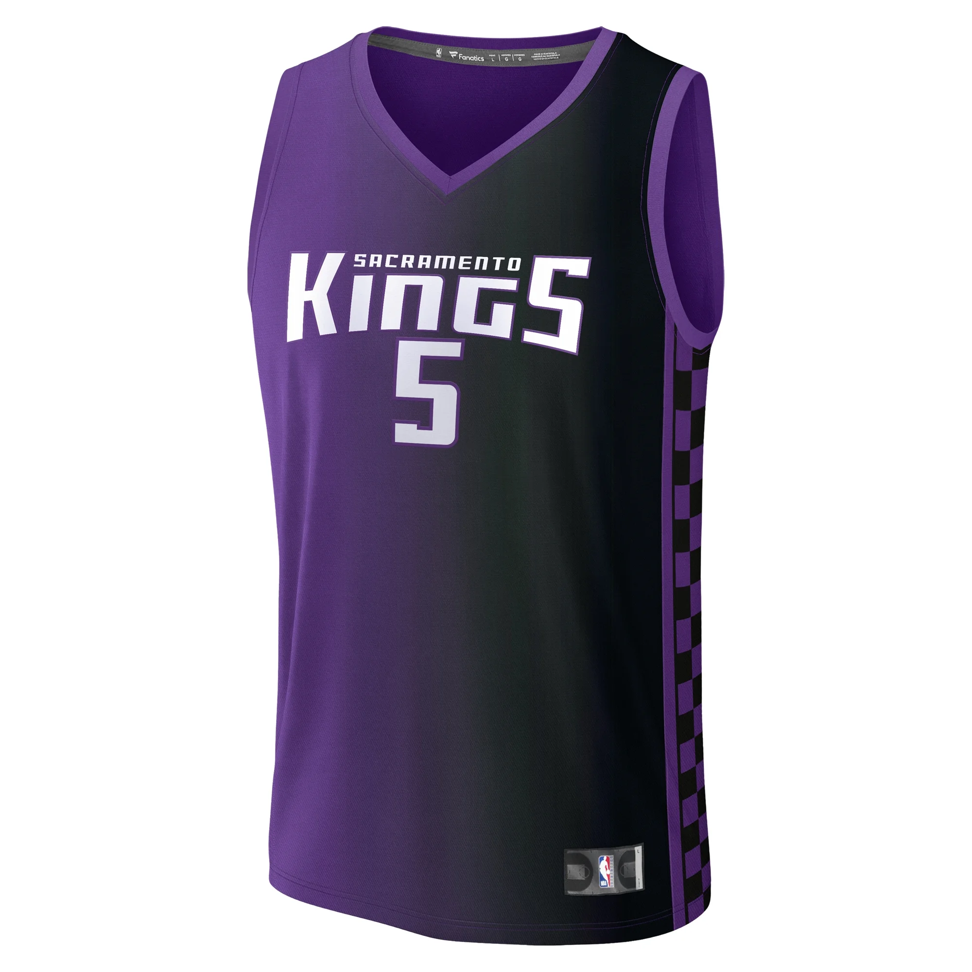 Youth Fanatics De'Aaron Fox Purple Sacramento Kings Fast Break Replica Player Jersey - Statement Edition - Curated Treasures Market