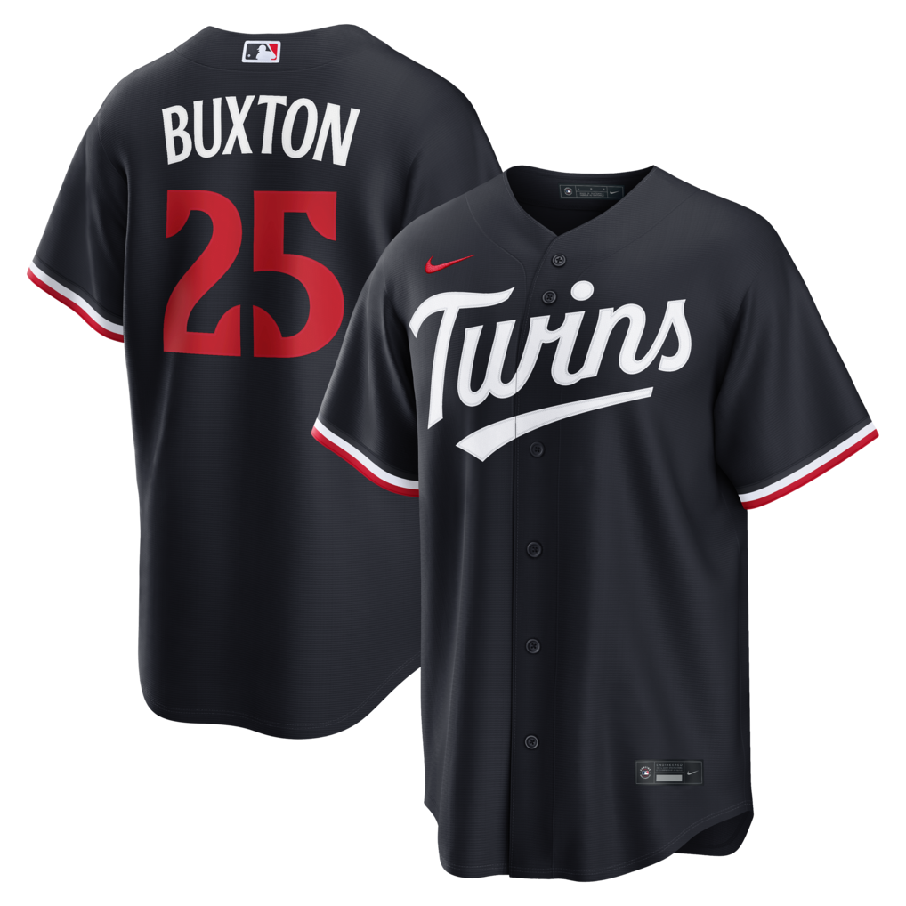 Men's Minnesota Twins Byron Buxton Nike Navy Alternate Replica Jersey