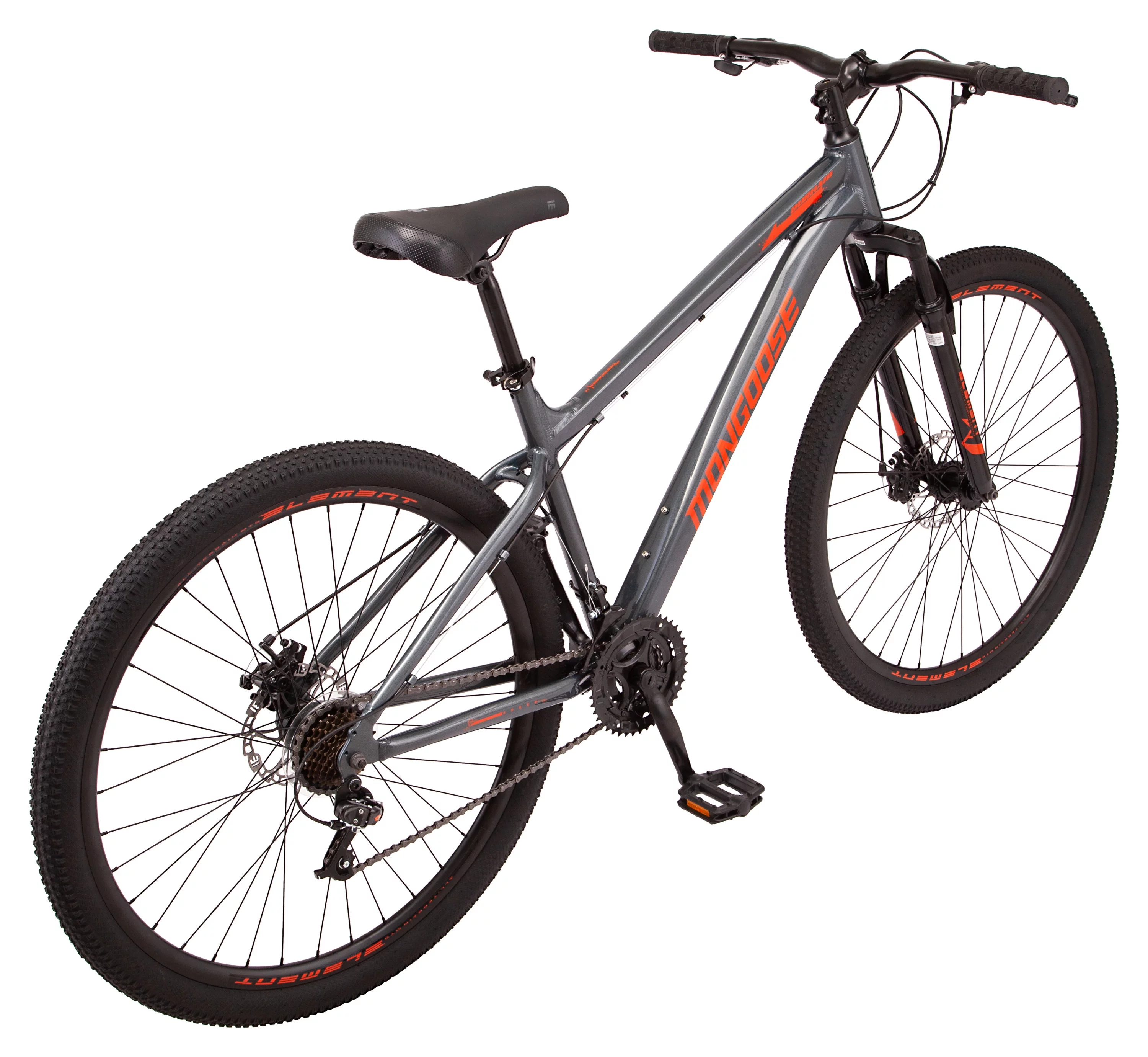 Mongoose 29 Durham Mountain Bike, 21 Speeds, Gray