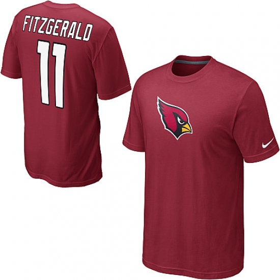 Nike Arizona Cardinals #11 Larry Fitzgerald Name & Number NFL T-Shirt Red