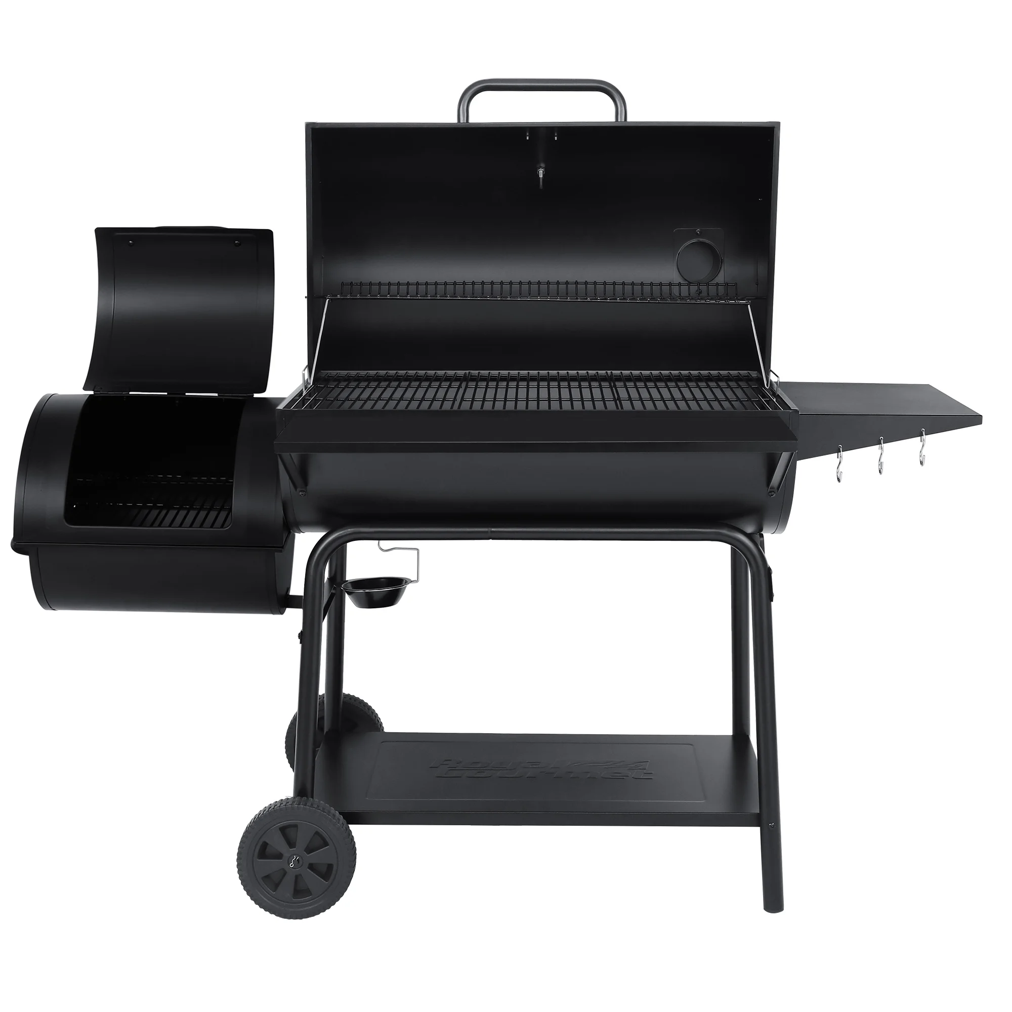 Royal Gourmet CC2036F 36 Charcoal Barrel Grill with Offset Smoker