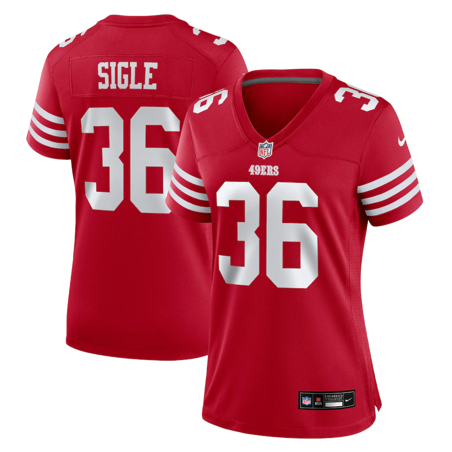 Women's San Francisco 49ers Marques Sigle Nike Scarlet Team Game Jersey