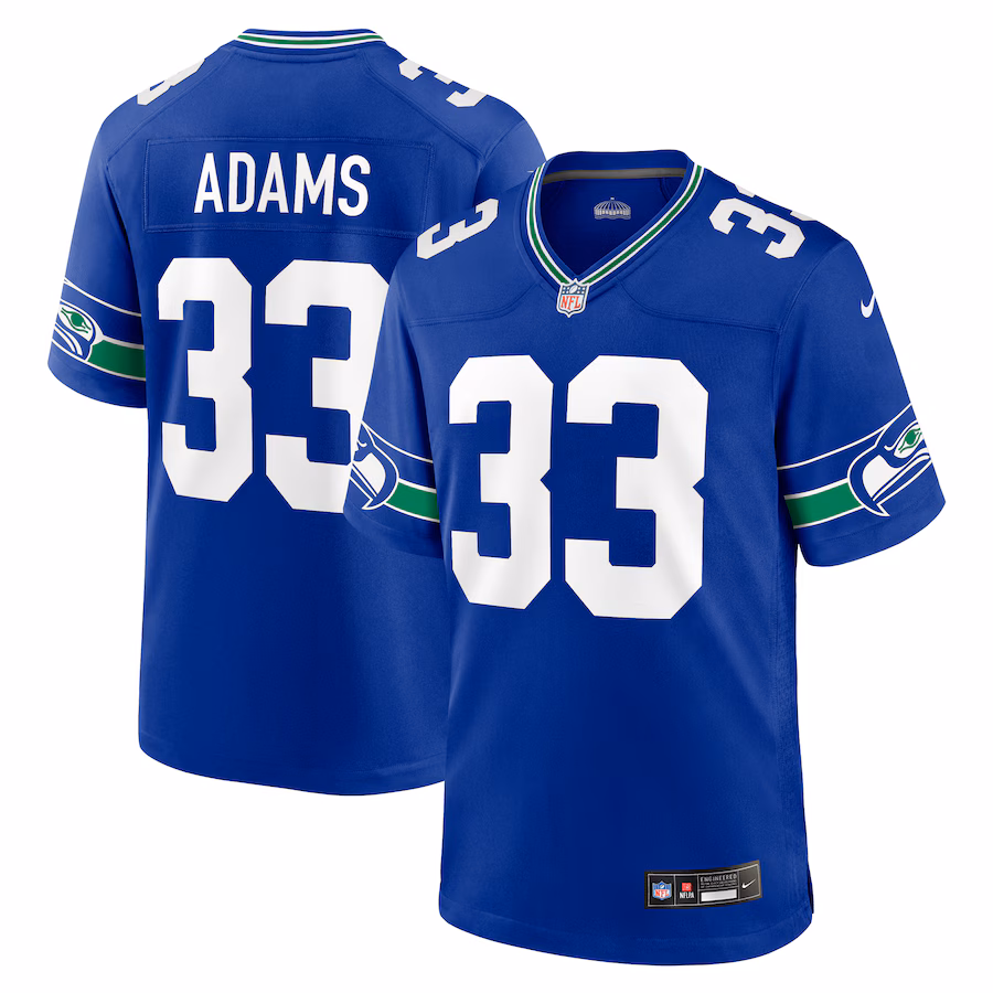 Men's Seattle Seahawks Jamal Adams Nike Royal Alternate Game Jersey