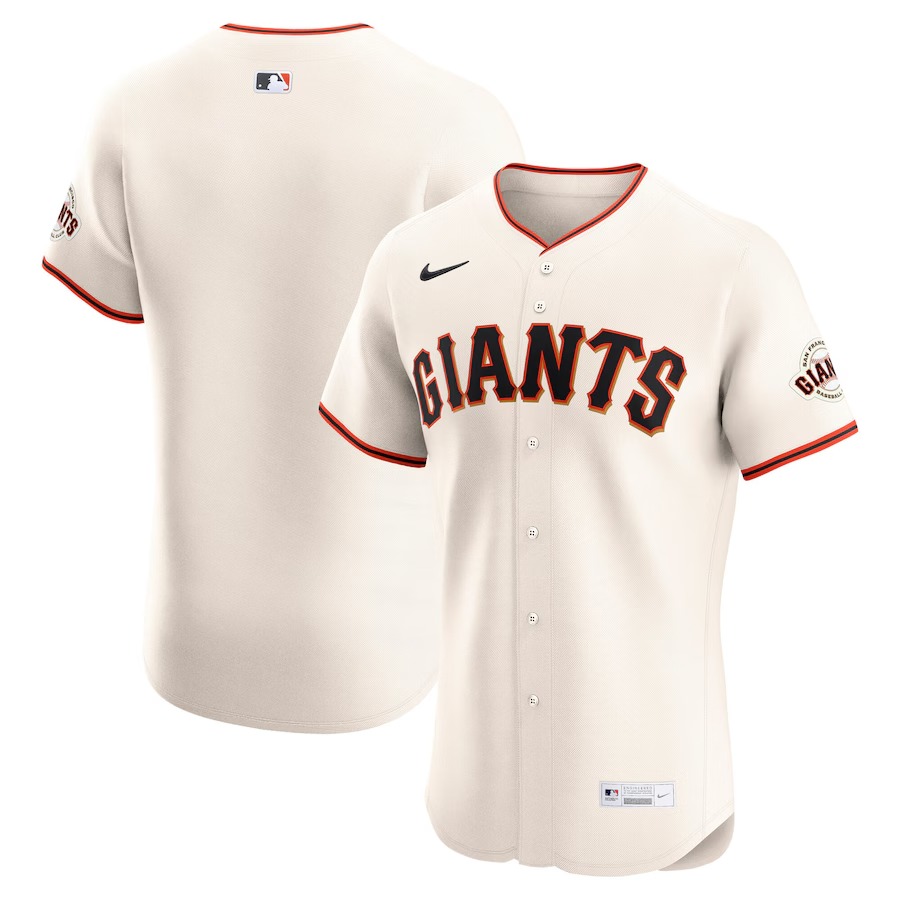 Men's San Francisco Giants Nike Cream Home Elite Jersey