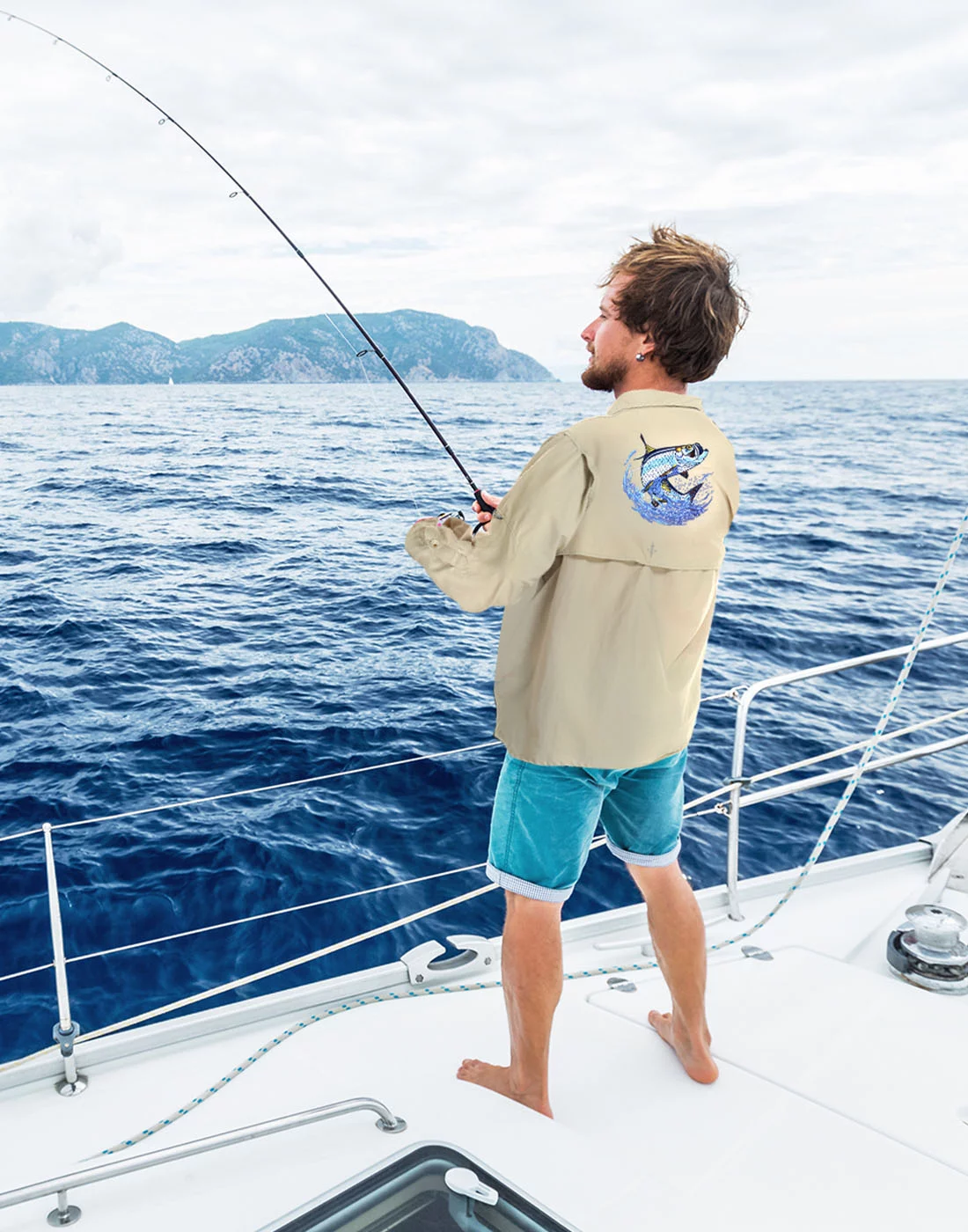 LRD Men's UPF 30 Long Sleeve Button Down Fishing Shirts Tarpon XL - Curated Treasures Market