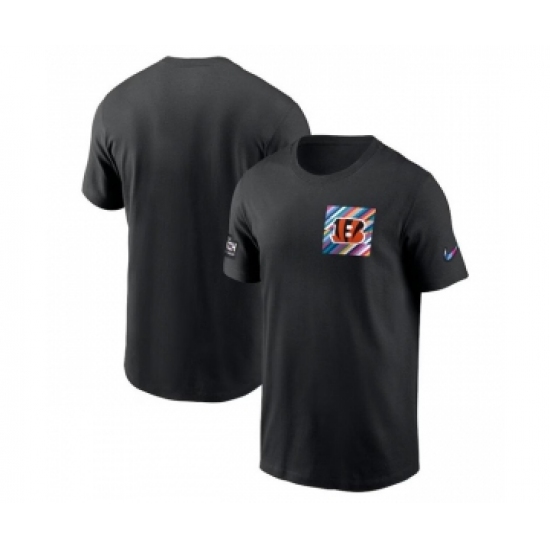 Men's Cincinnati Bengals Black 2023 Crucial Catch Sideline Tri-Blend T-Shirt