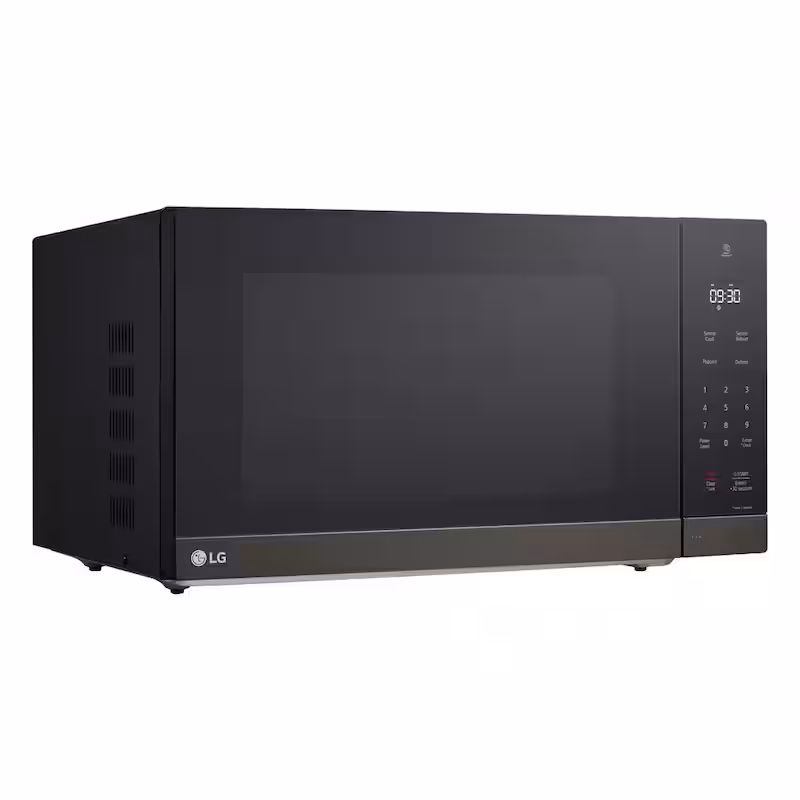 NeoChef 2.0 cu. ft. 1200-Watt Countertop Microwave in Black Stainless Steel with Smart Inverter