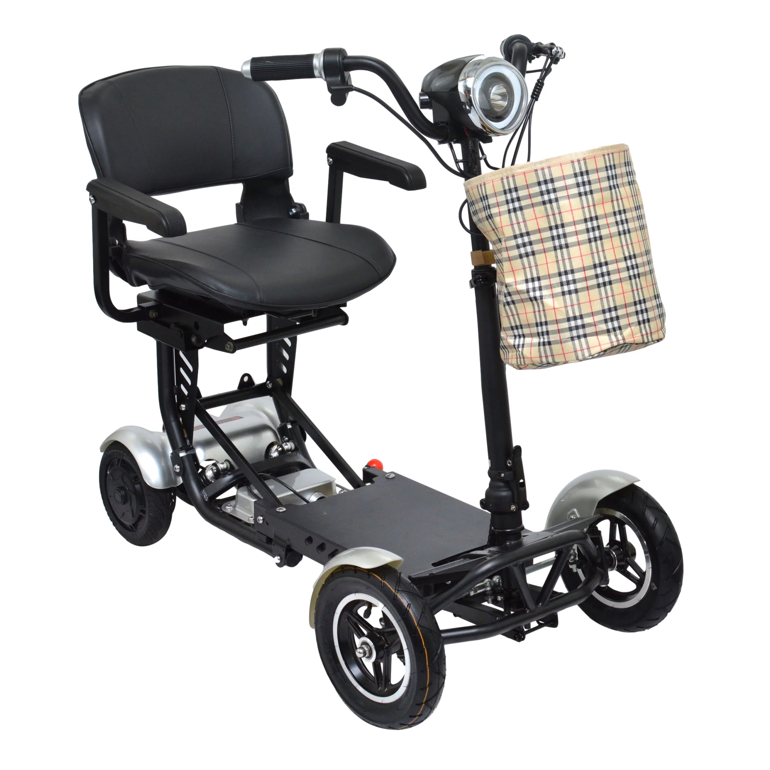 Electric Battery Smart Medical Scooter, Foldable Larger Seat Travel Friendly Battery - Curated Treasures Market