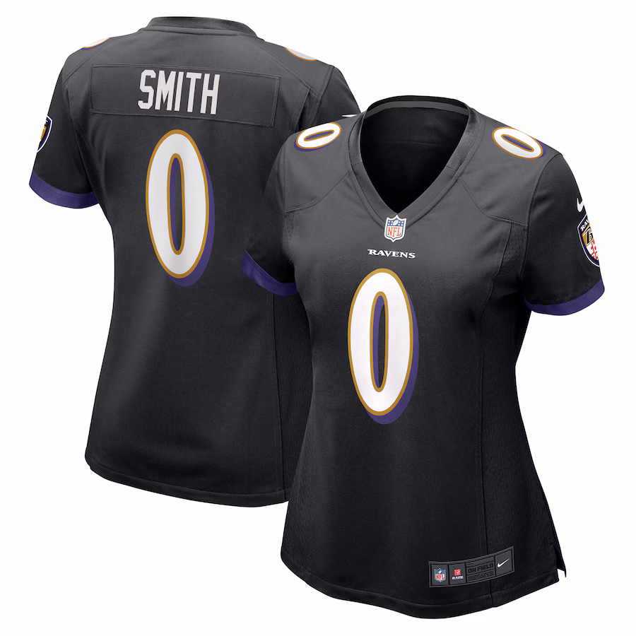 Women's Baltimore Ravens Roquan Smith Nike Black Alternate Game Jersey
