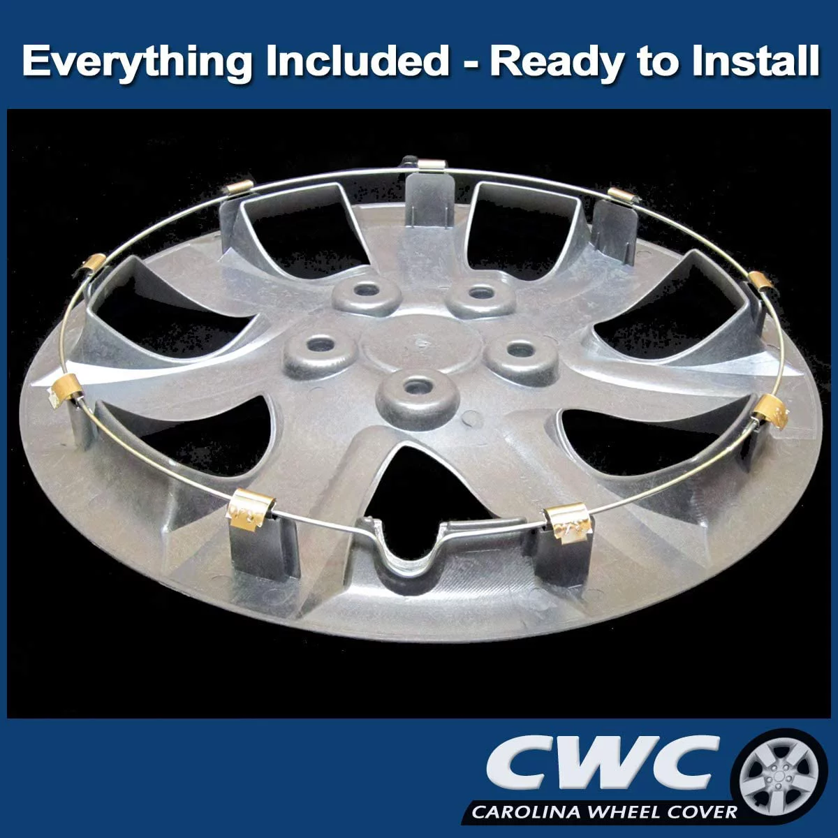 Premium Hubcap Replacement for Toyota Camry 2010-2011, 16-inch Replica Wheel Cover (1-Piece) 61155