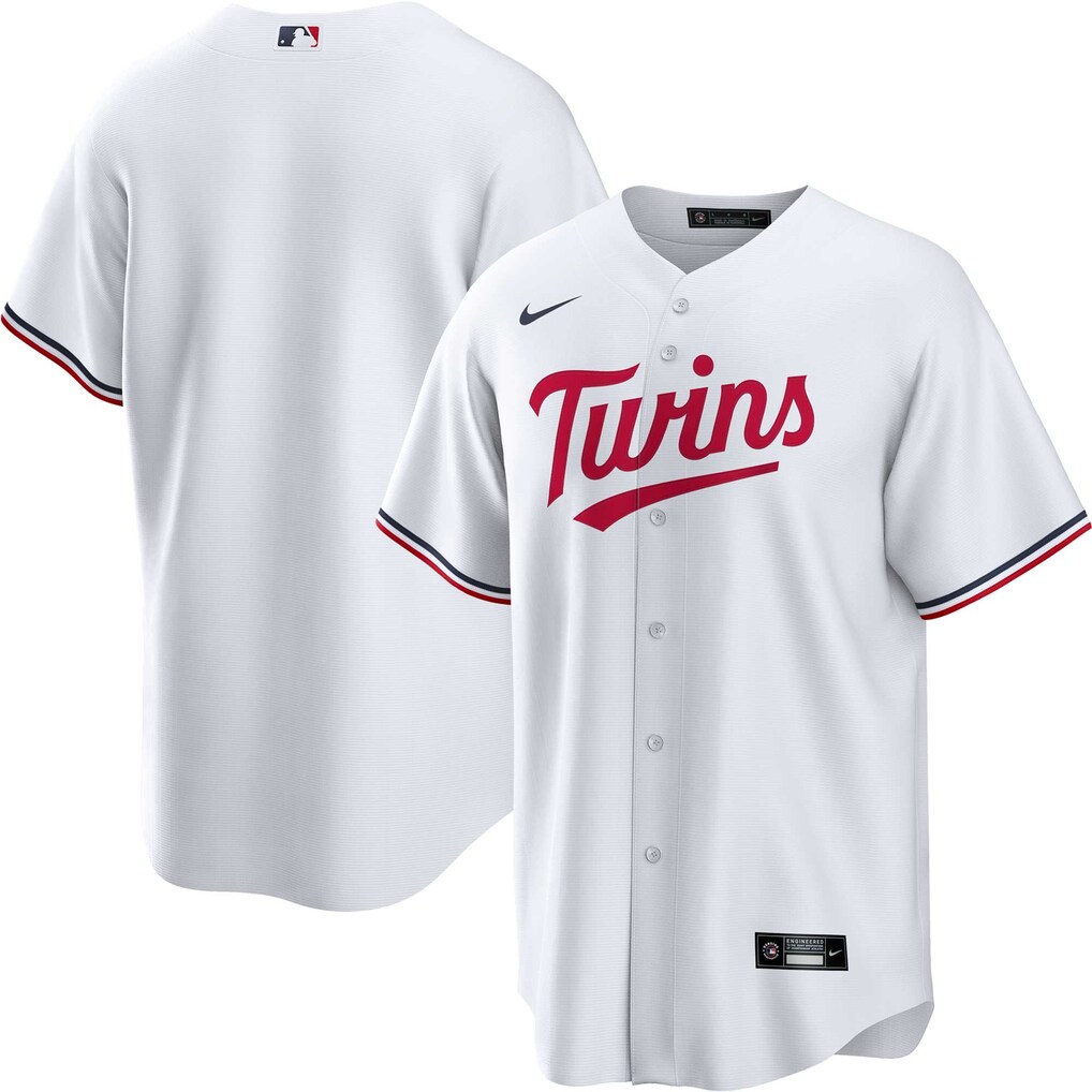Men's Minnesota Twins  Nike White Home Replica Team Jersey
