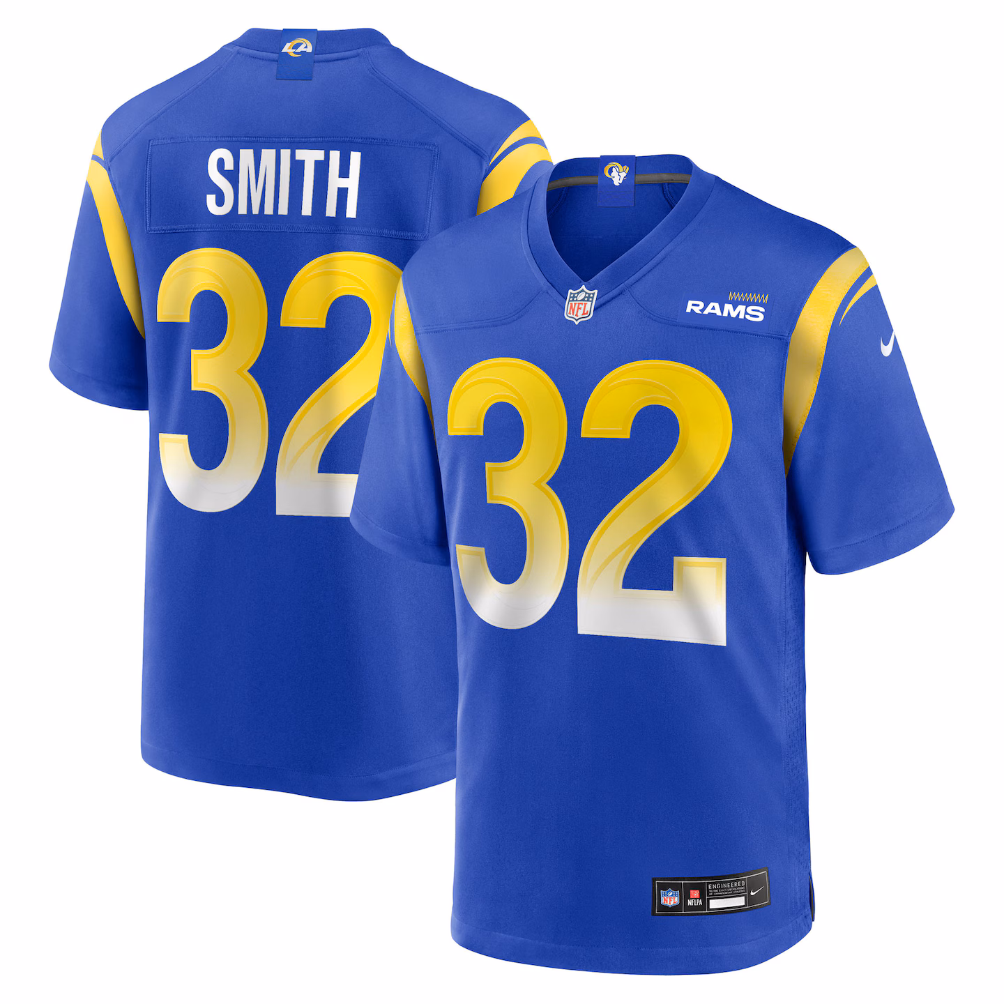 Men's Los Angeles Rams Christopher Smith Nike Royal Team Game Jersey