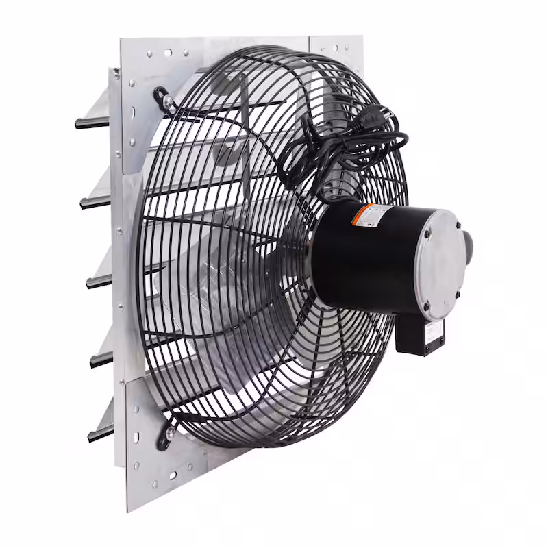 3340 CFM Shutter Exhaust Fan Wall Mounted